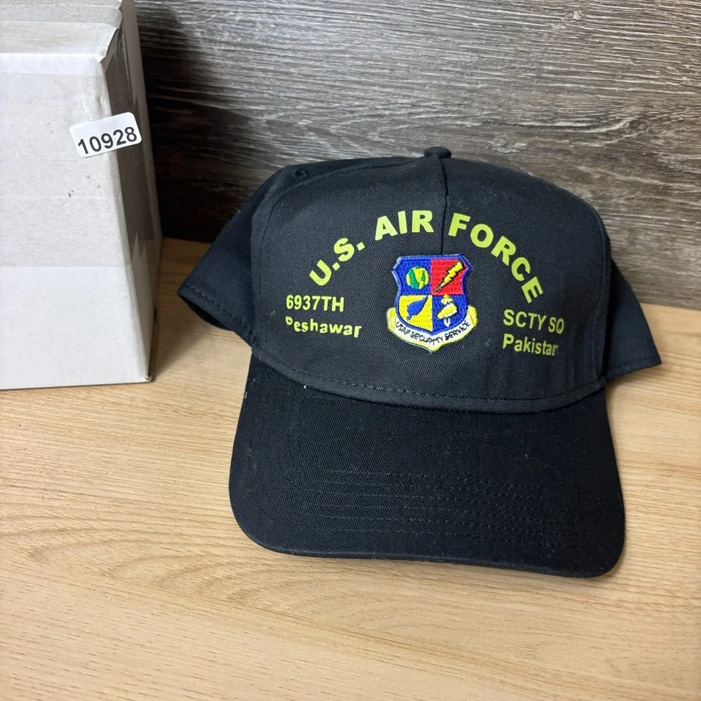 Air Force Hat Cap Snapback Black Trucker Adjustable